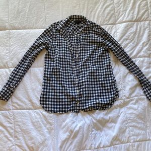 Blue Plaid Button Up